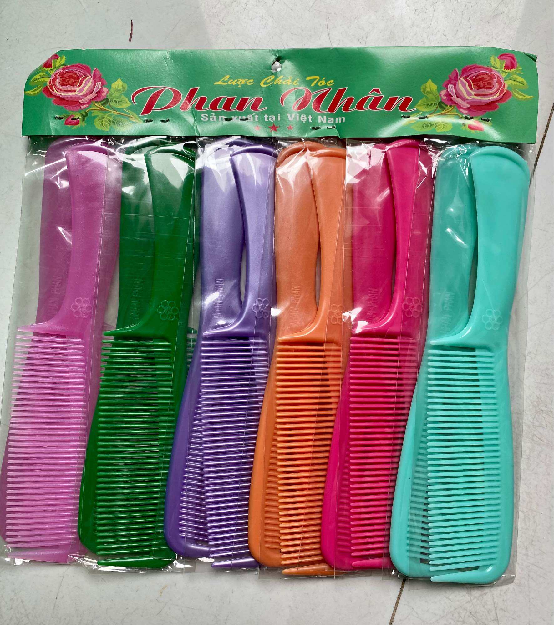 Set 12 Cái Lược LỚN Phan nhân (CÁN, lớn 20cm)