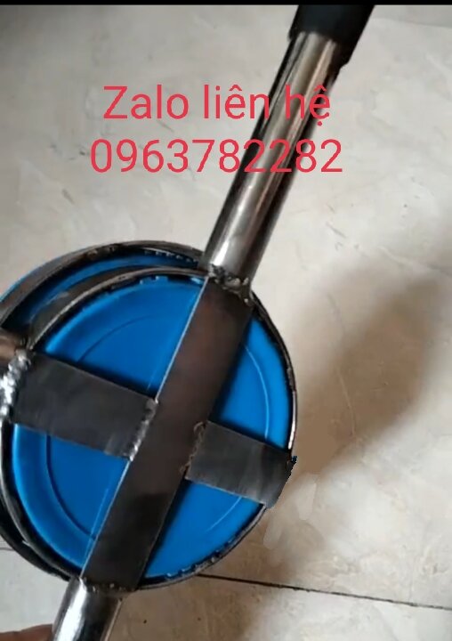 1 cây mở nắp đôi inox mở phi 100 và 110 bình 20 lit