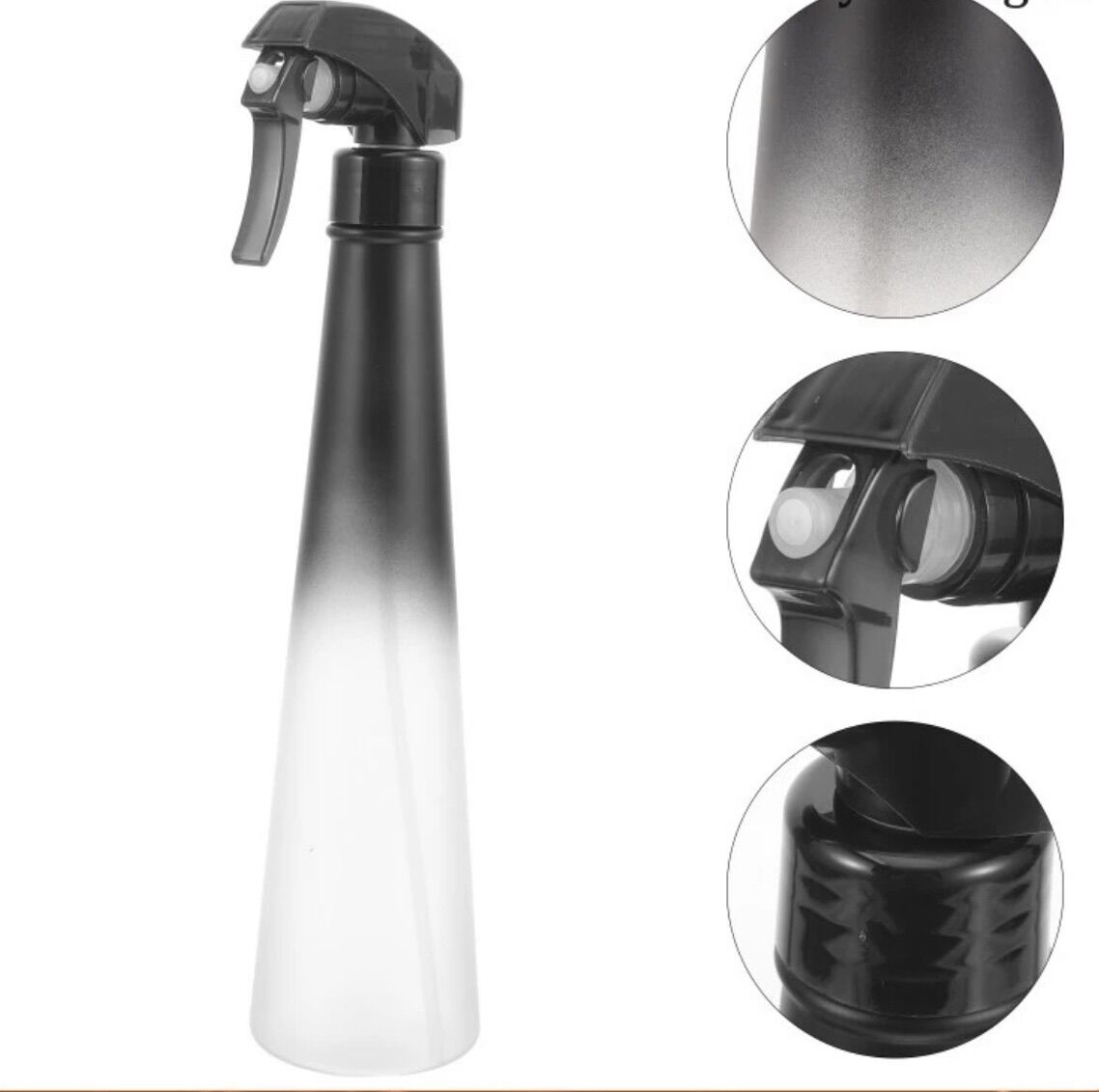 Bình xịt nước làm tóc 350ml màu đen