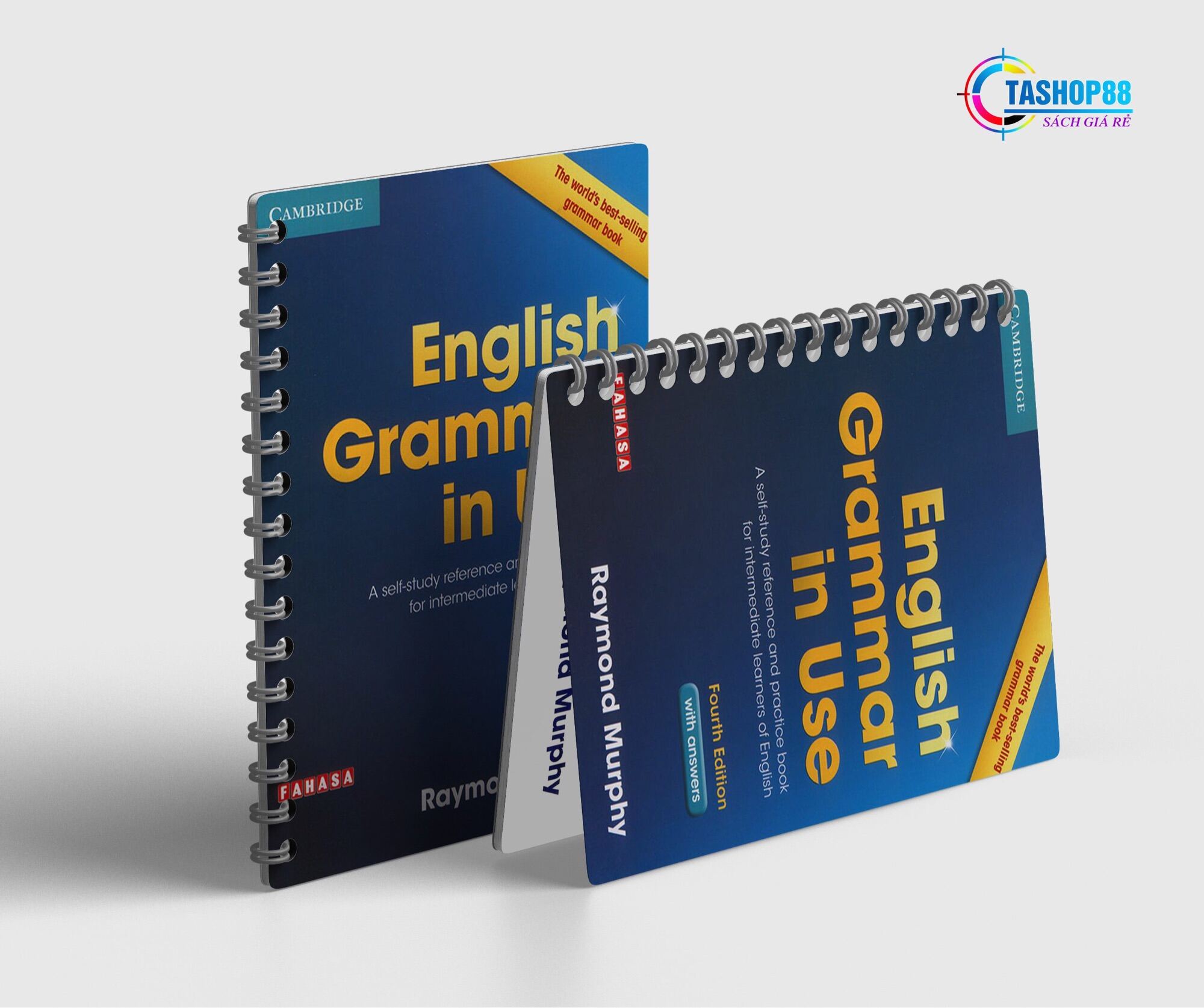 English Grammar in Use 4th Edition Bản đẹp - In Màu - Bìa Màu - Gáy xoắn
