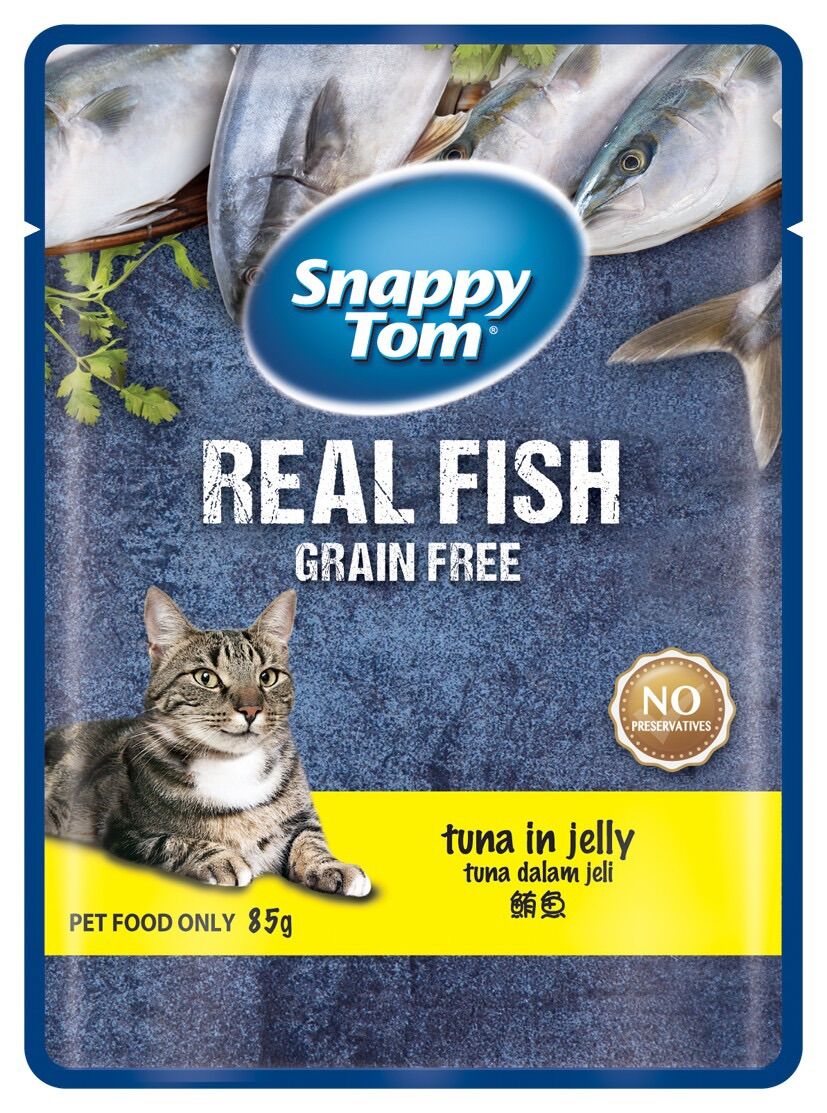 Thức ăn pate bịch Snappy Tom 85 gr đủ vị