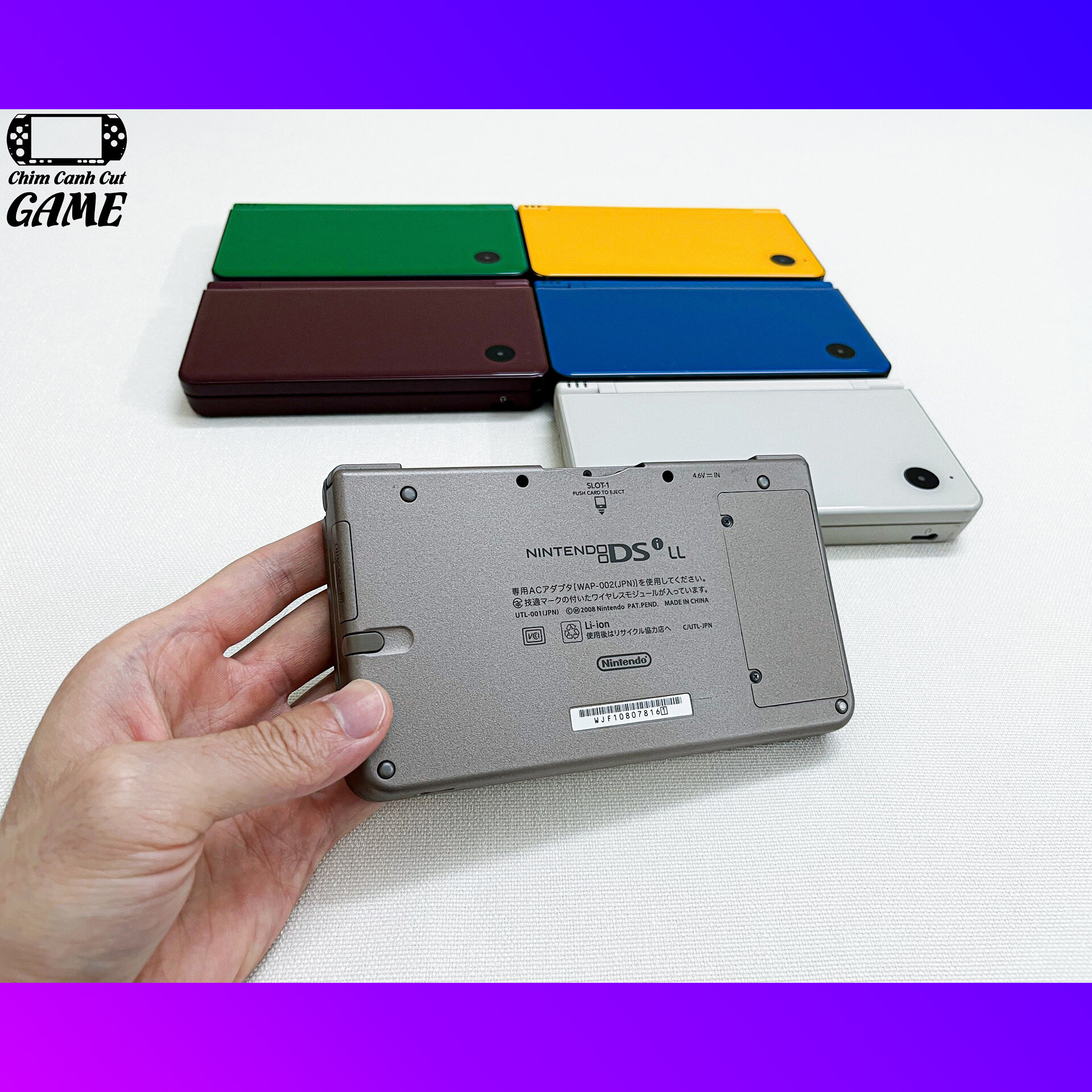 [CHÍNH HÃNG] Máy chơi Game Nintendo DSi LL (Miễn phí cài Game, Phụ kiện đầy đủ)