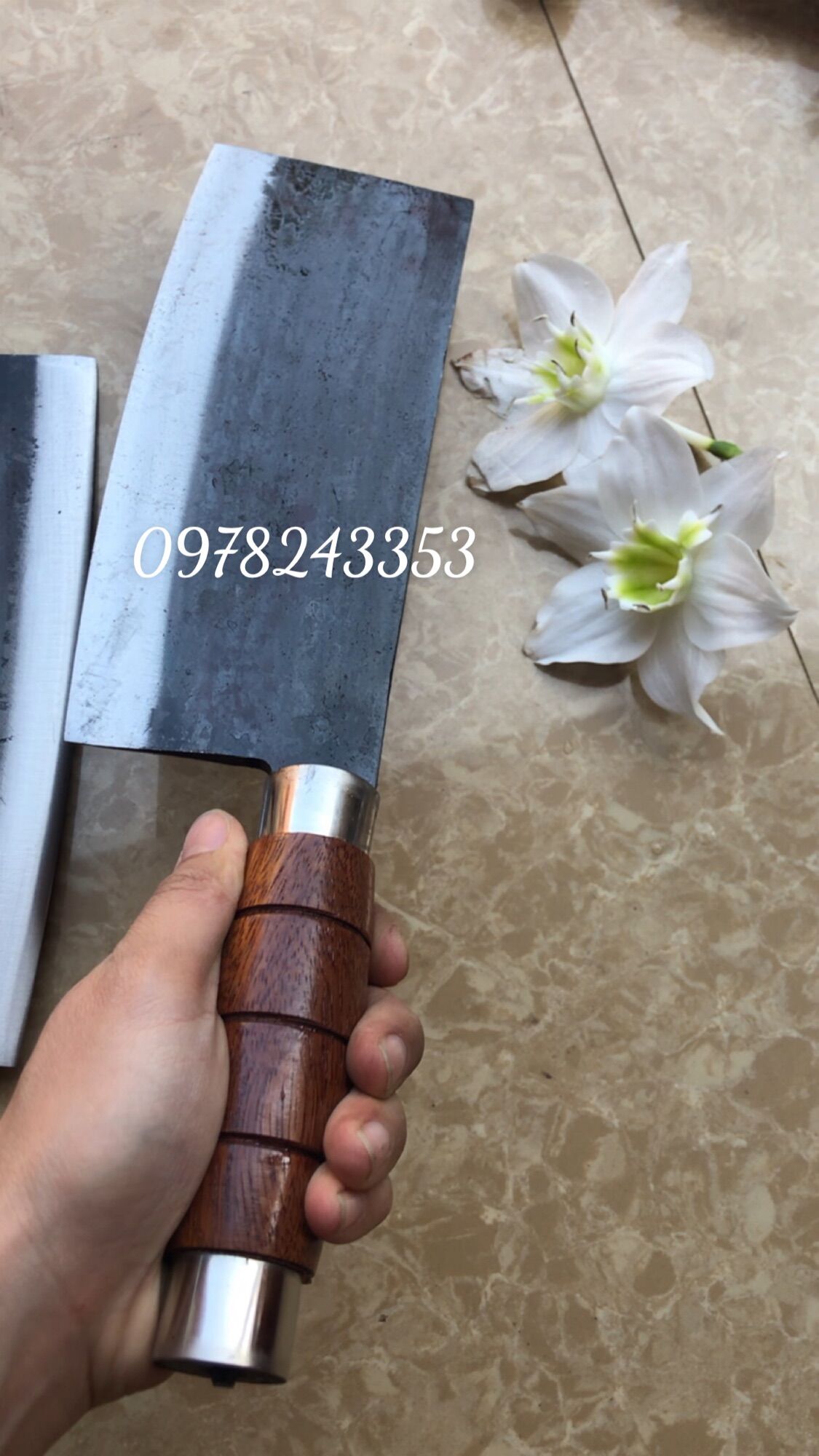 Dao chặt xương chặt gà vịt dáng phở chuẩn chất nhíp