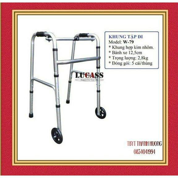 Khung Tập Đi Hợp Kim Nhôm Lucass W79 [Kèm Ảnh Thật]