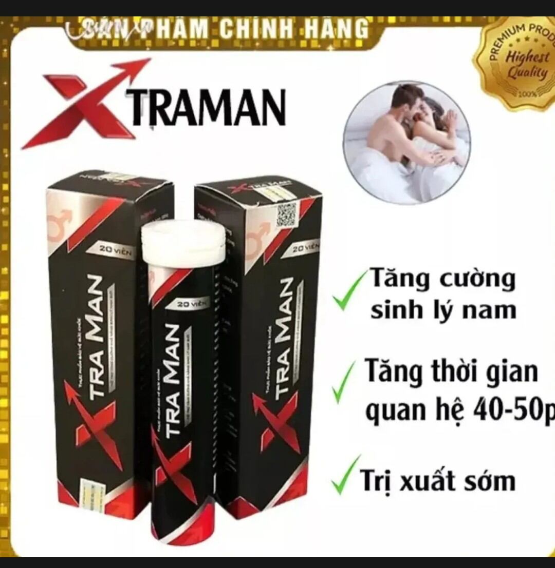 ,xtraman hộp 20 viên sủi tăng cường sinh lý nam