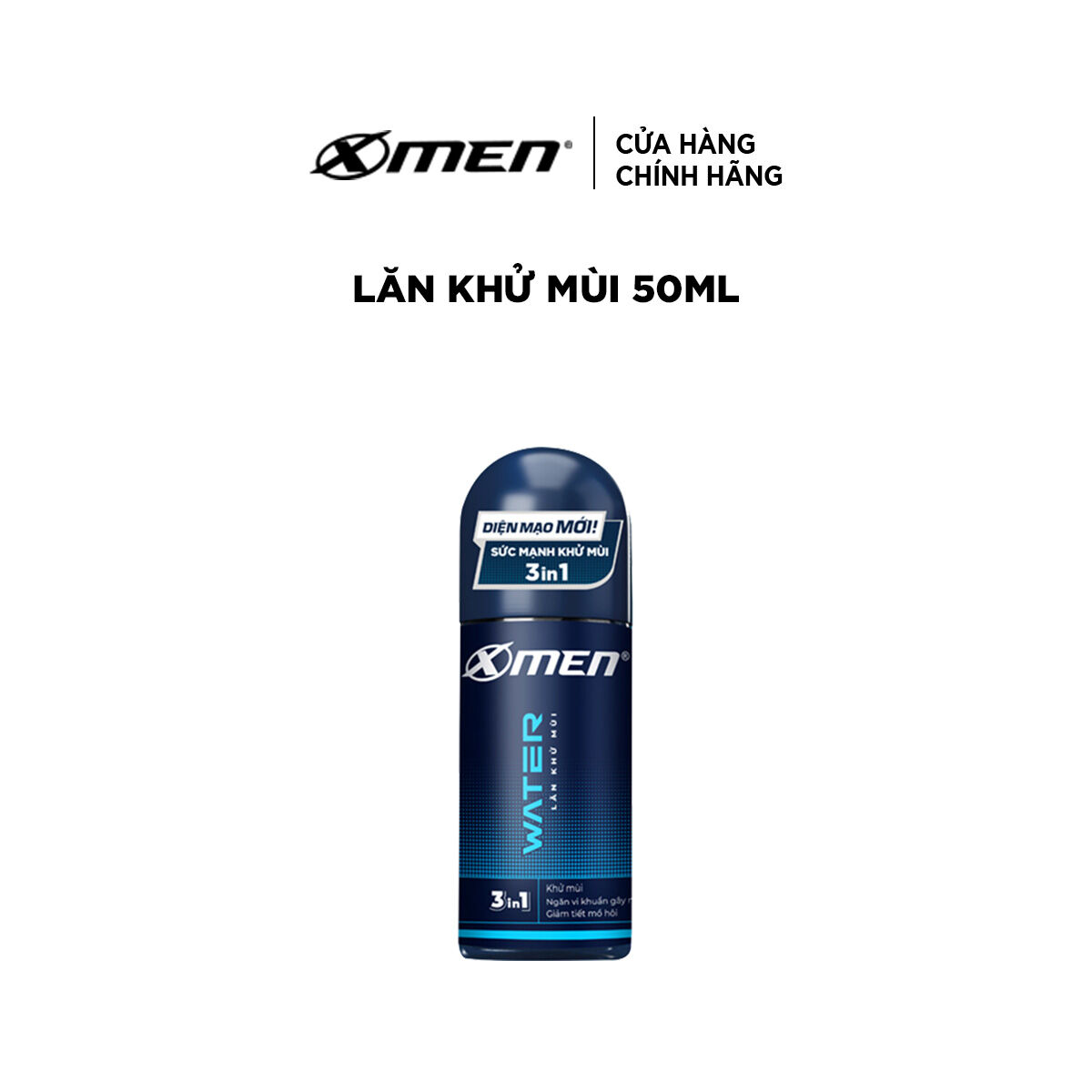 Lăn khử mùi X-men Water - Mát lạnh 50ml