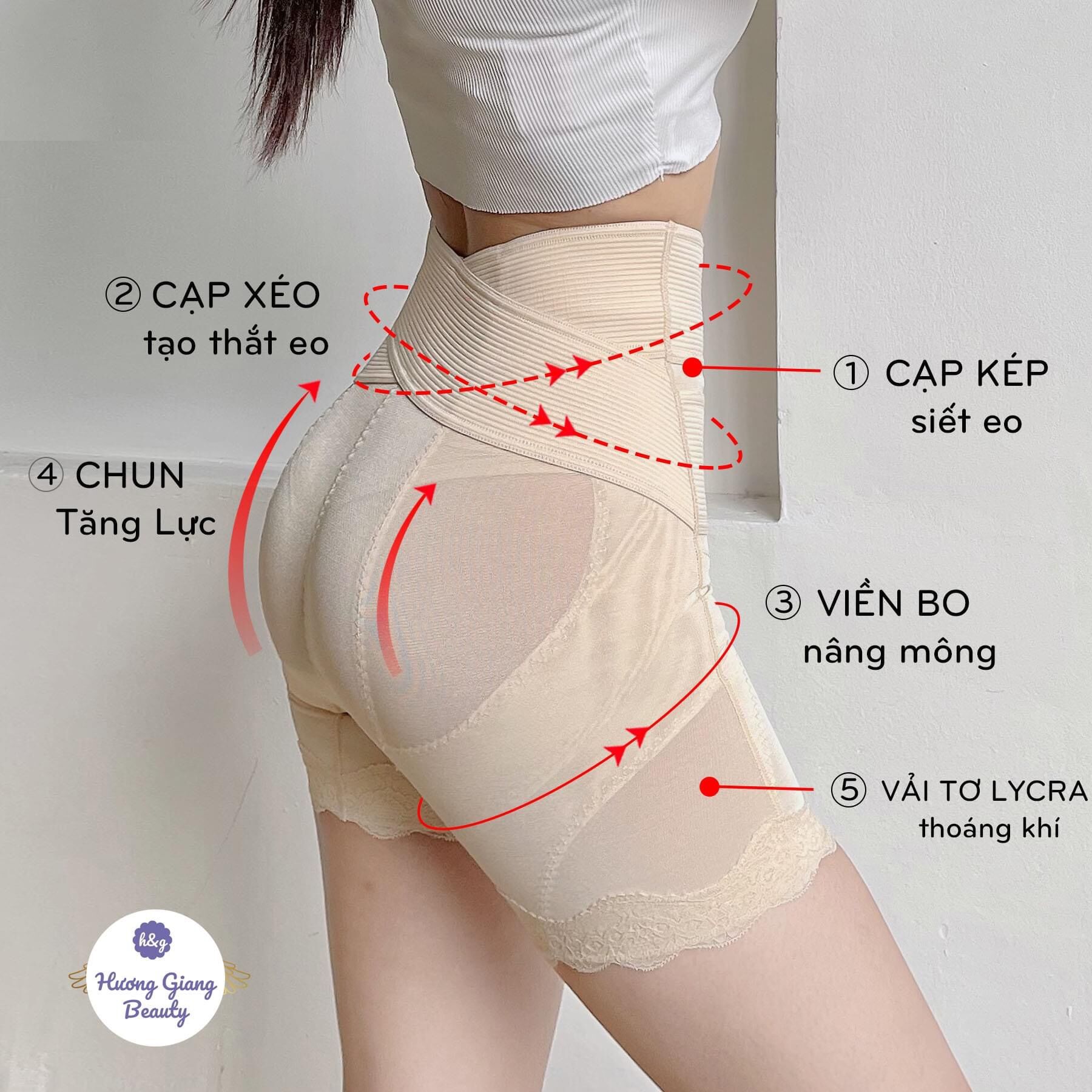 Quần gen bụng hỗ trợ nâng mông cao cấp