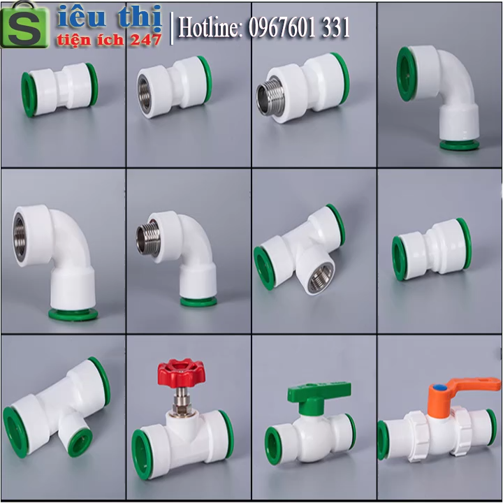 Nối Nhanh Không Cần Hàn Nhiệt Ống PPR, HDPE Tháo Nắp Dễ Dàng
