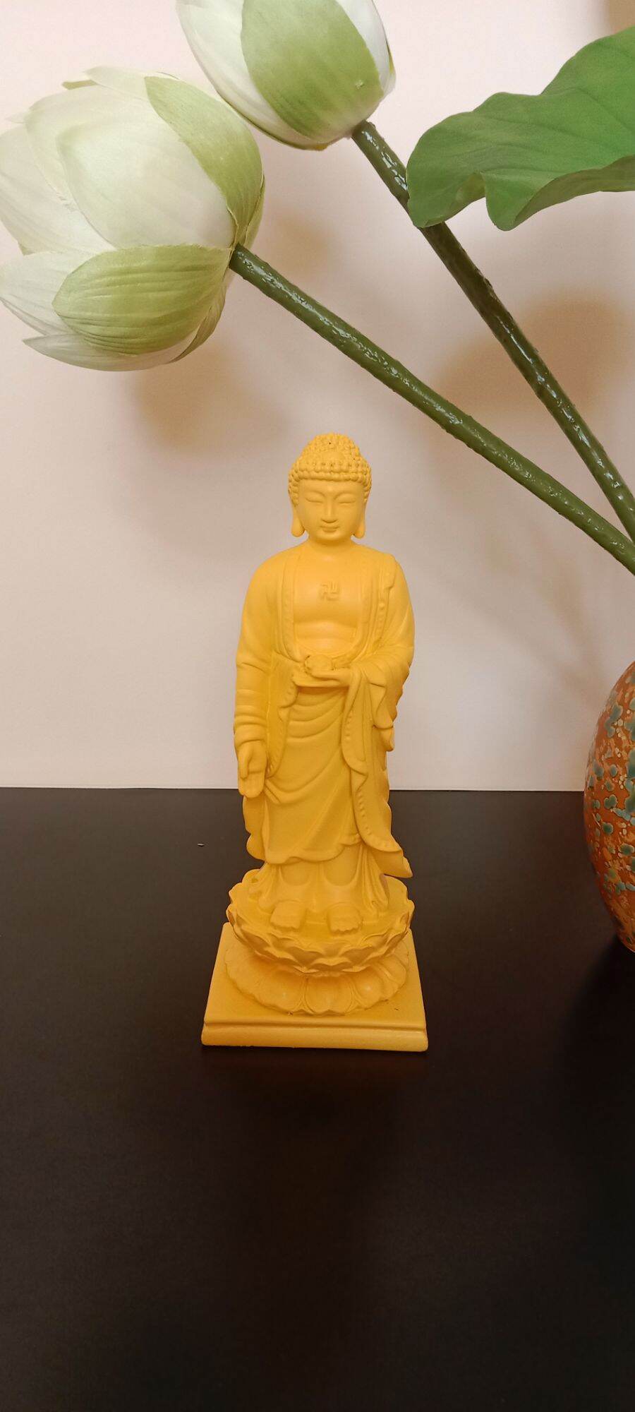 Tượng Phật A Di Đà Tiếp Dẫn Cao 20cm