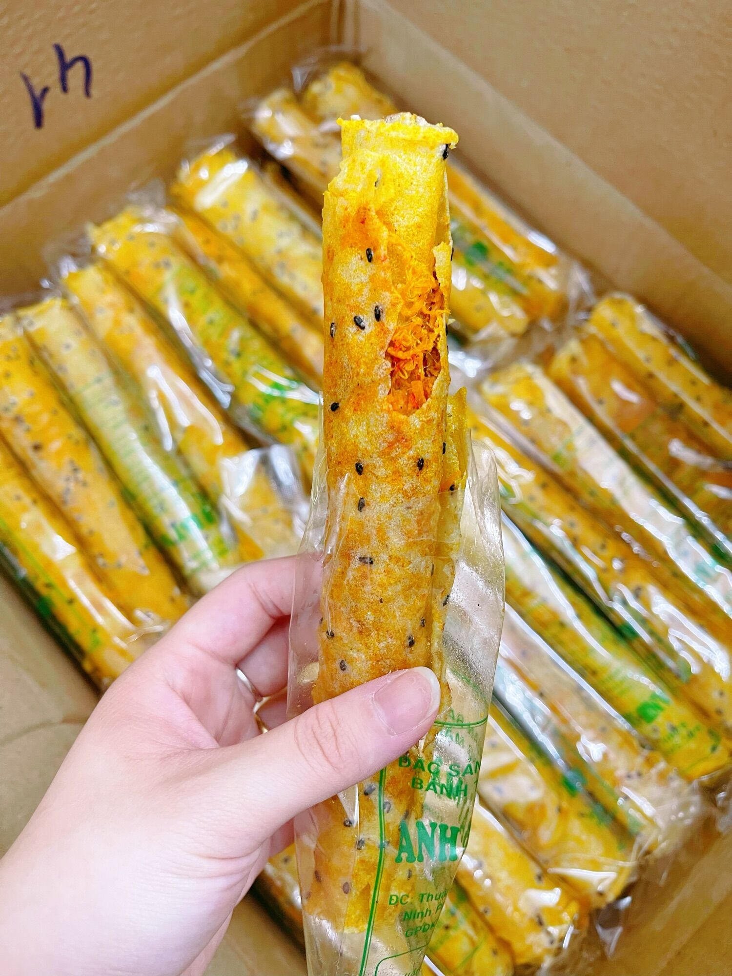 [10 Chiếc] Bánh Tráng Nướng Tép Ruốc Anh Bảy Mập