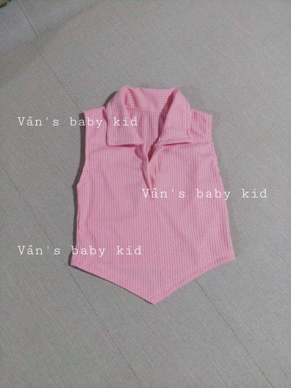 Áo thun cổ sơ mi cho bé gái