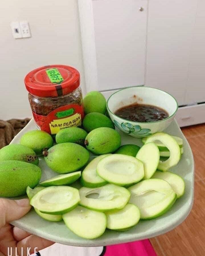 mắm ruốc chấm trái cây thái lan