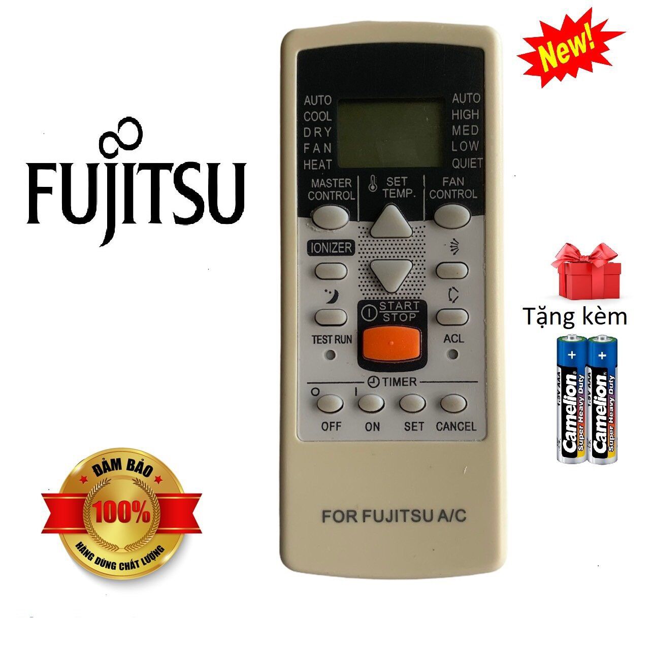 Điều khiển điều hoà Fujitsu loại tốt Fujitsu ASAA ASAG - tặng kèm pin remote máy lạnh fujitsu loại 1