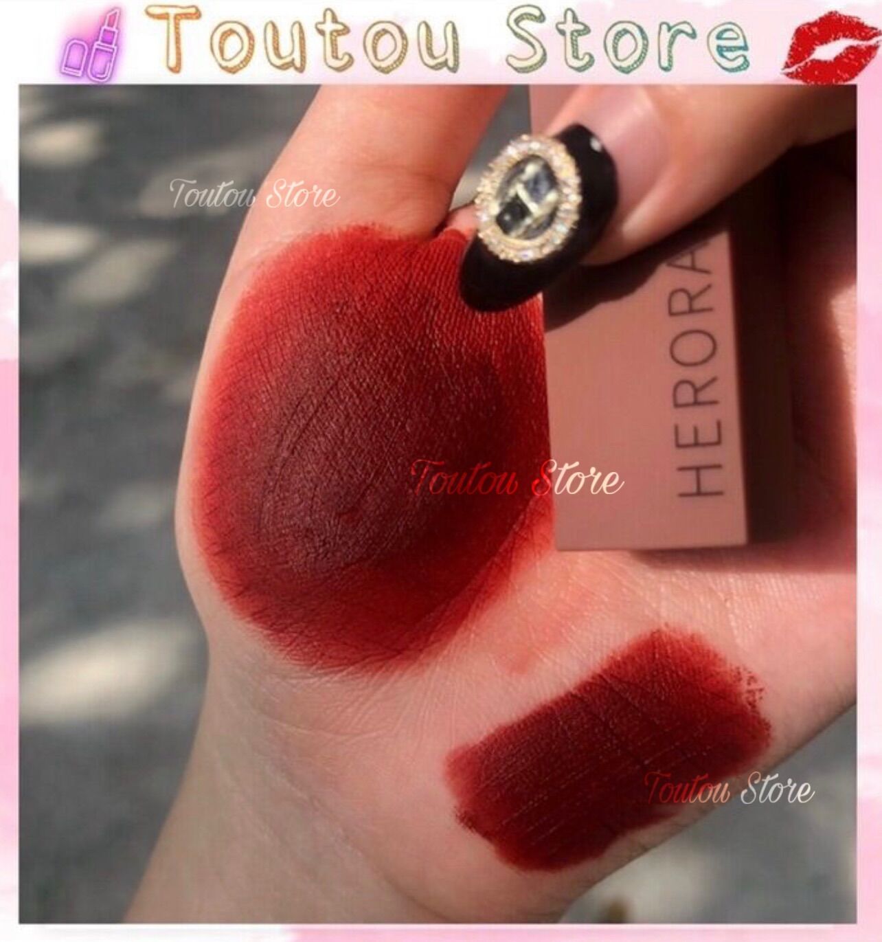 Son kem lì Herorange matte lip color đỏ nâu