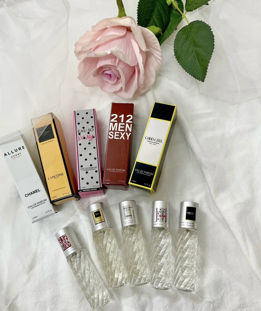 Bộ 5 chai nước hoa dạng lăn 20ml/ chai x 5