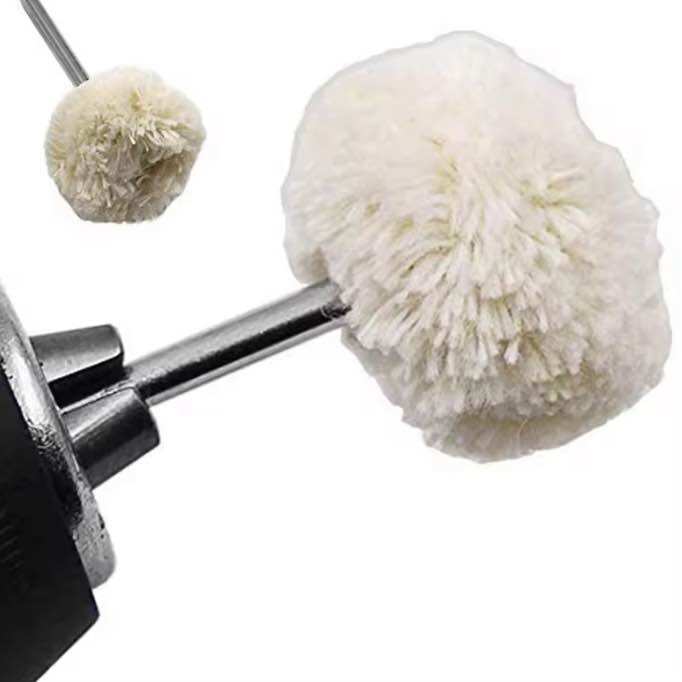Chổi đánh bóng bằng len mềm 25mm cán 3mm