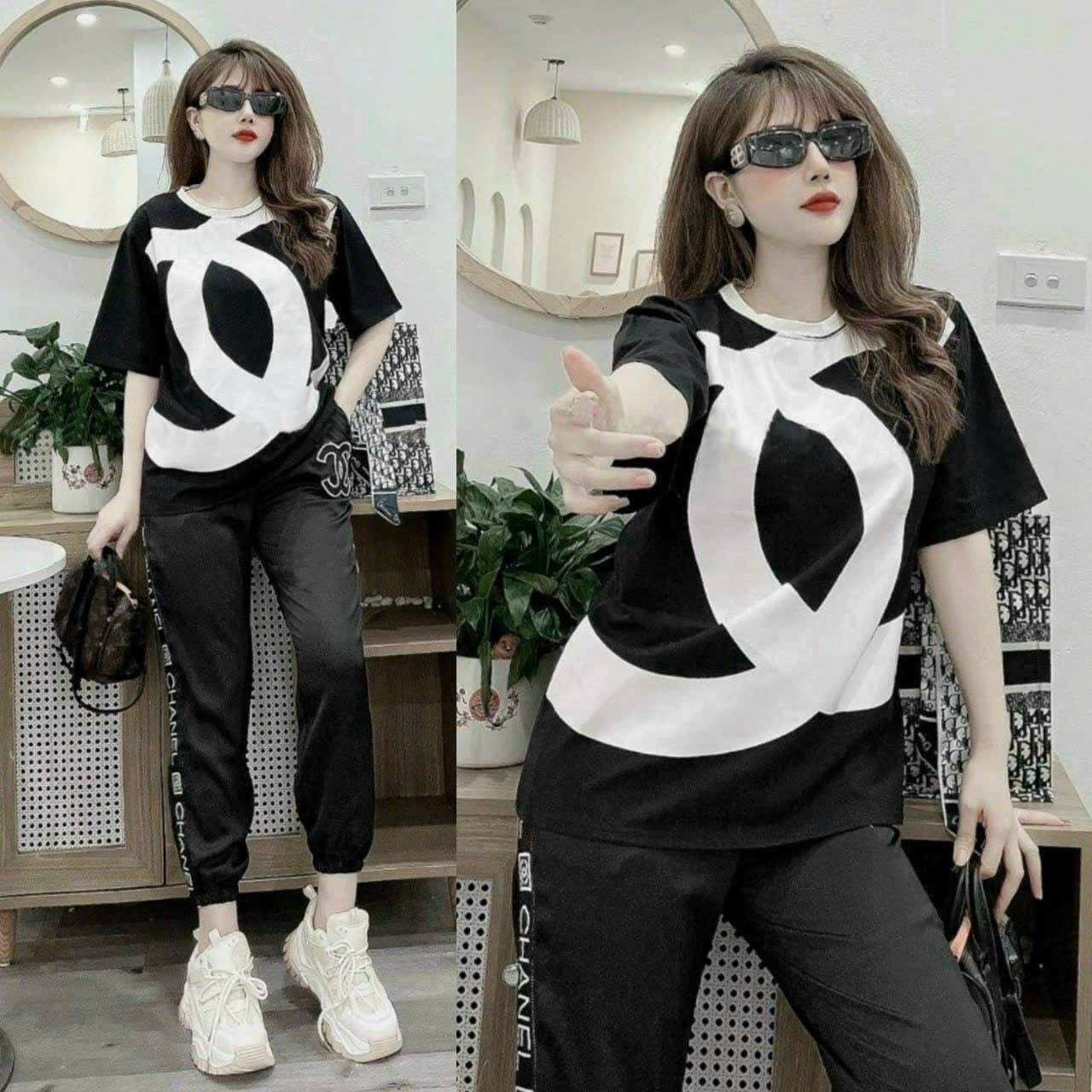 Sét bộ dài cotton phối 3d cao cấp