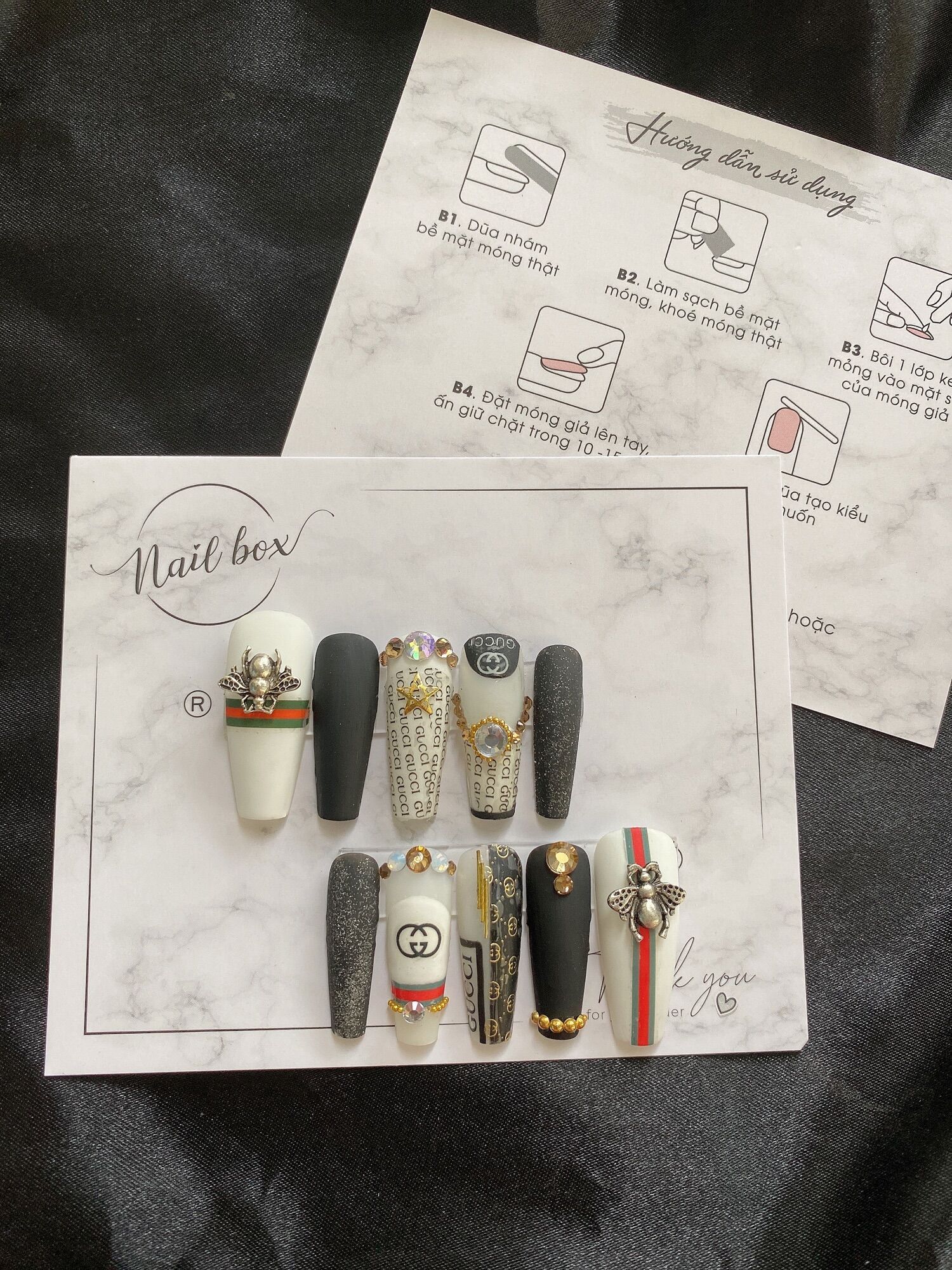 Nailbox thiết kế thương hiệu gucci