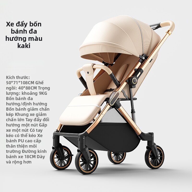 Reversible Lightweight Stroller Baby Carriage - 7