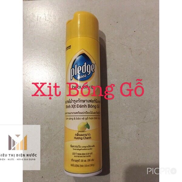 Chai xịt làm bóng và bảo vệ gỗ pledge 330ml