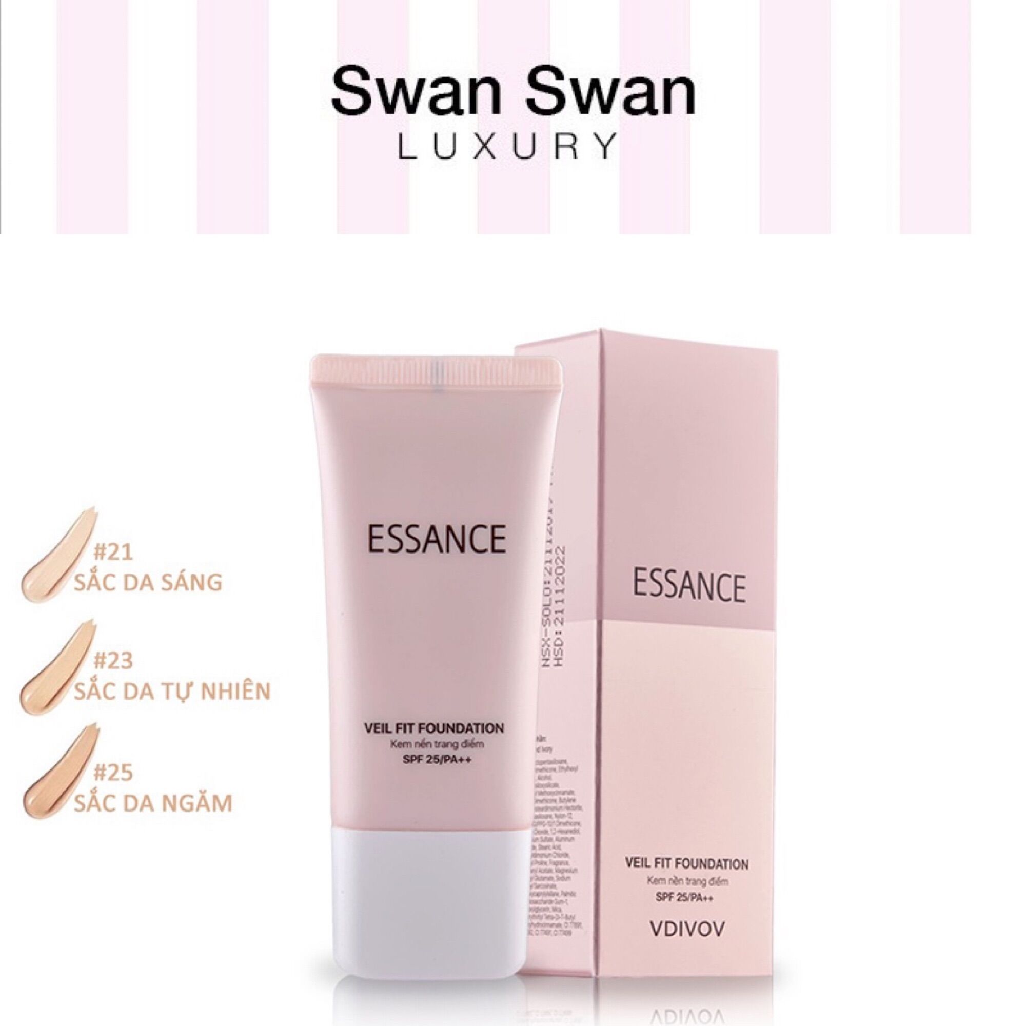 Kem nền dưỡng da trắng mịm essence hàn quốc 30ml