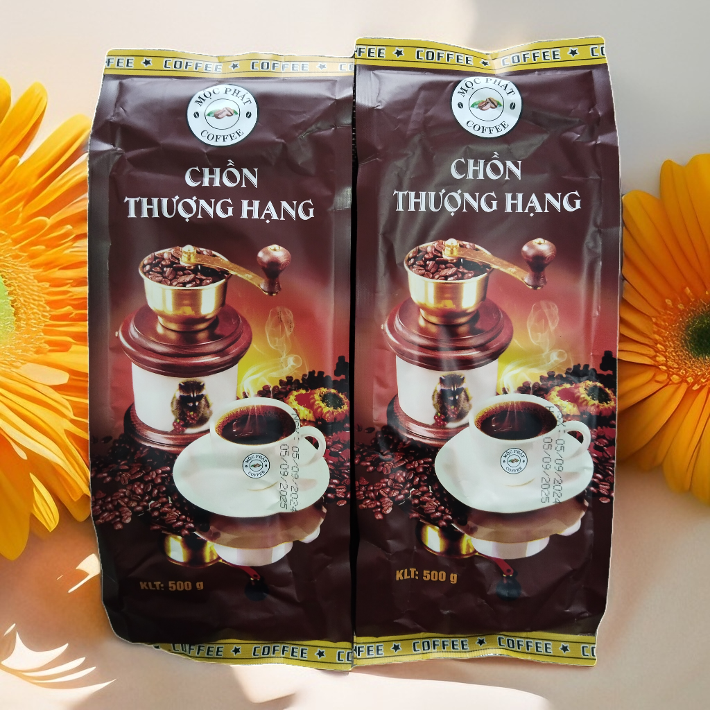 Combo 2 Packages of Premium Moc Phat Coffee = 1kg, Fragrant, Low in Fat
