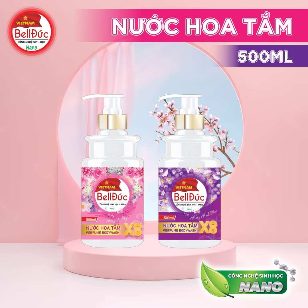 Nước hoa tắm thơm mùi nước cao cấp chai 1200ml