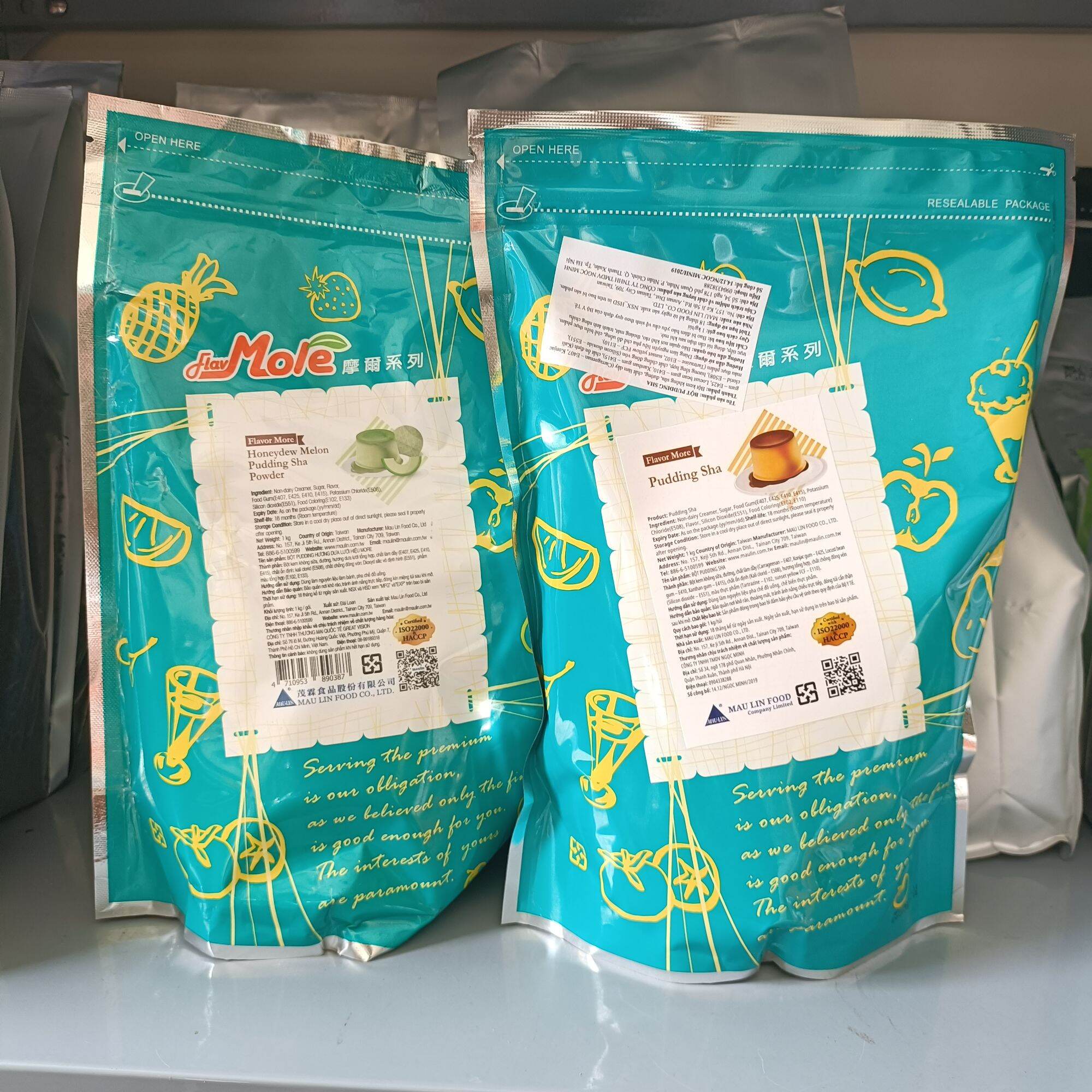 Bột Pudding Plan Trứng Mole Đài Loan túi 1kg