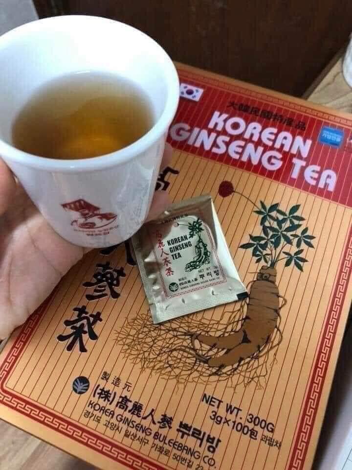Trà hồng sâm Hàn Quốc Hộp/100 gói x 3gr