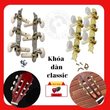 Bộ khoá đàn guitar classic, guitar cổ điển kèm đầy đủ ốc vít