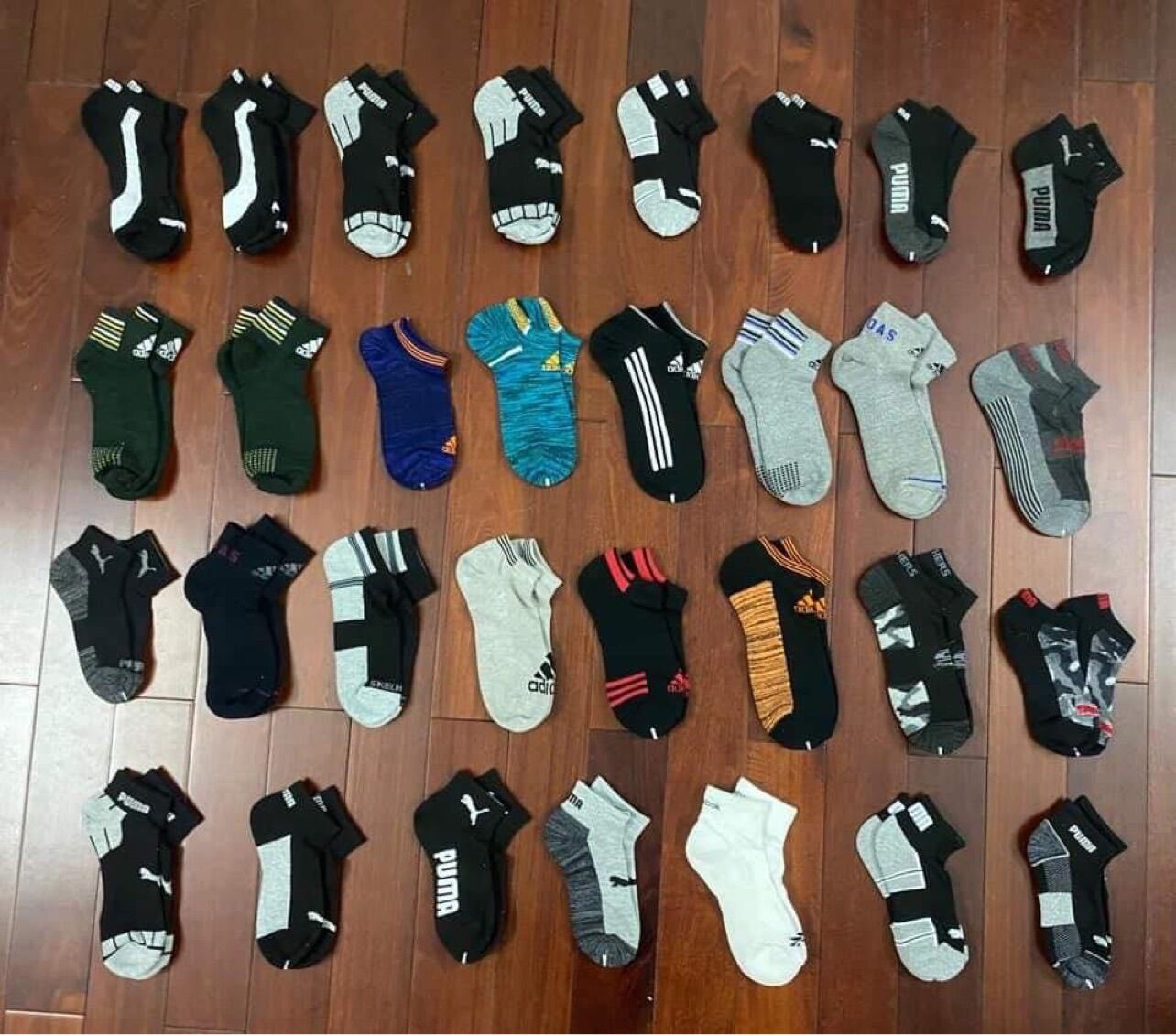 Sét 10 đôi tất nam cổ trung qua mắt cá, tất nam chống hôi chân