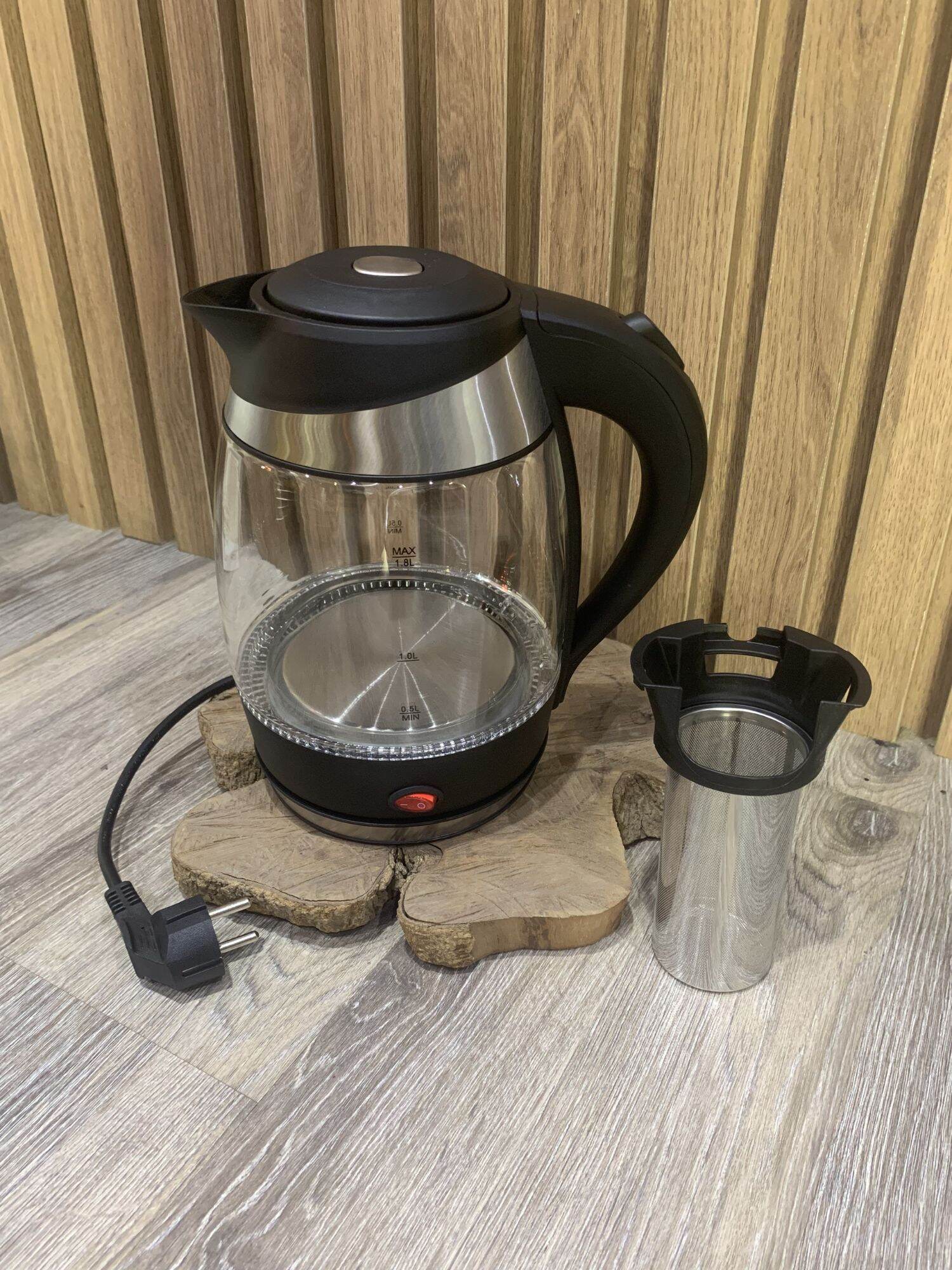 Ấm siêu tốc thủy tinh Lebenlang Đức 1.8L