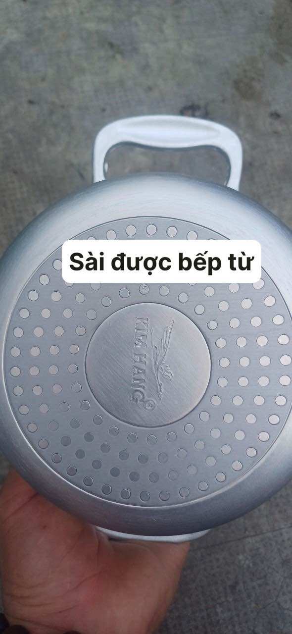 BỘ 3 nồi nhôm KIM HẰNG có loại sài bếp từ size 26cm+28cm+30cm chính hãng bảo hành