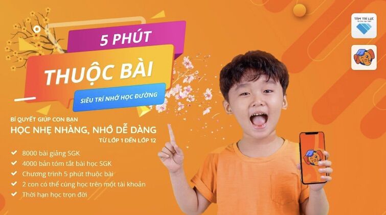 5 phút thuộc bài tài khoản vip tặng sách siêu trí nhớ