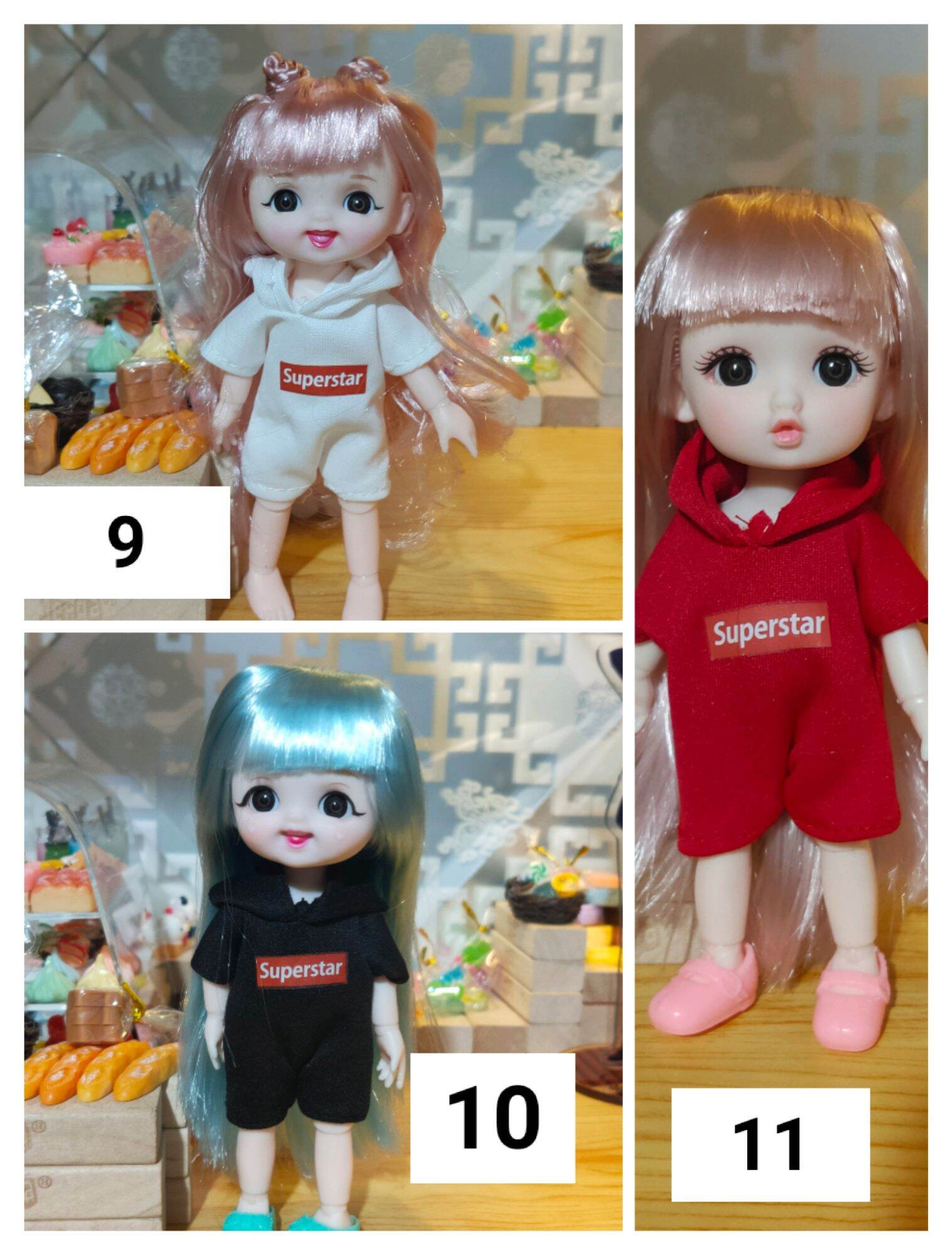 Quần áo búp bê 16cm - chỉ quần áo