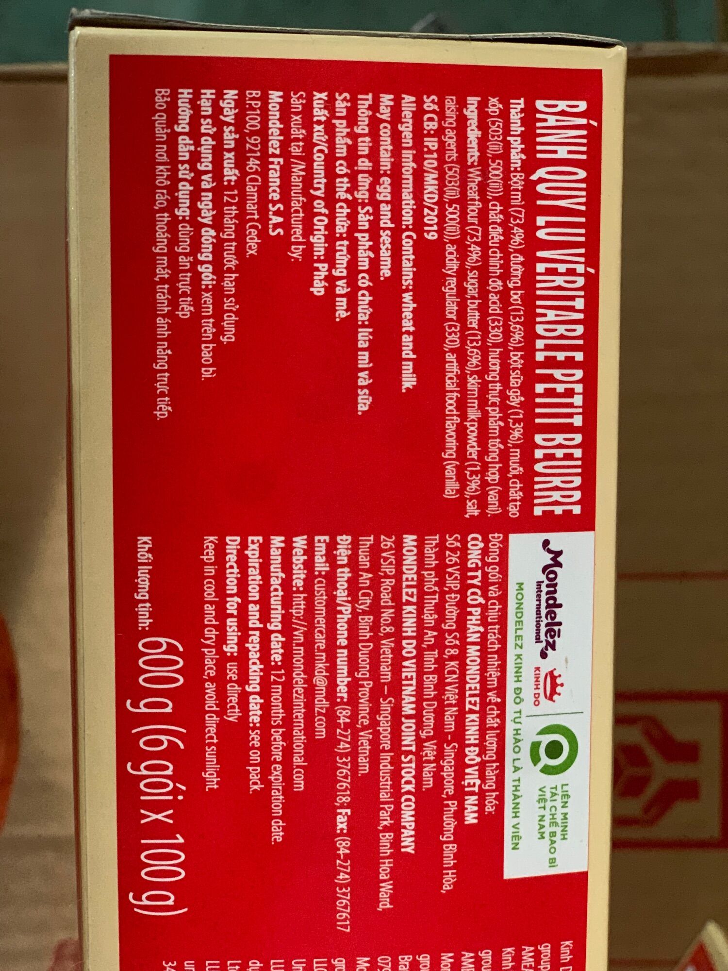 [HCM]Bánh Lu Pháp 600g-Bánh Tết 2022