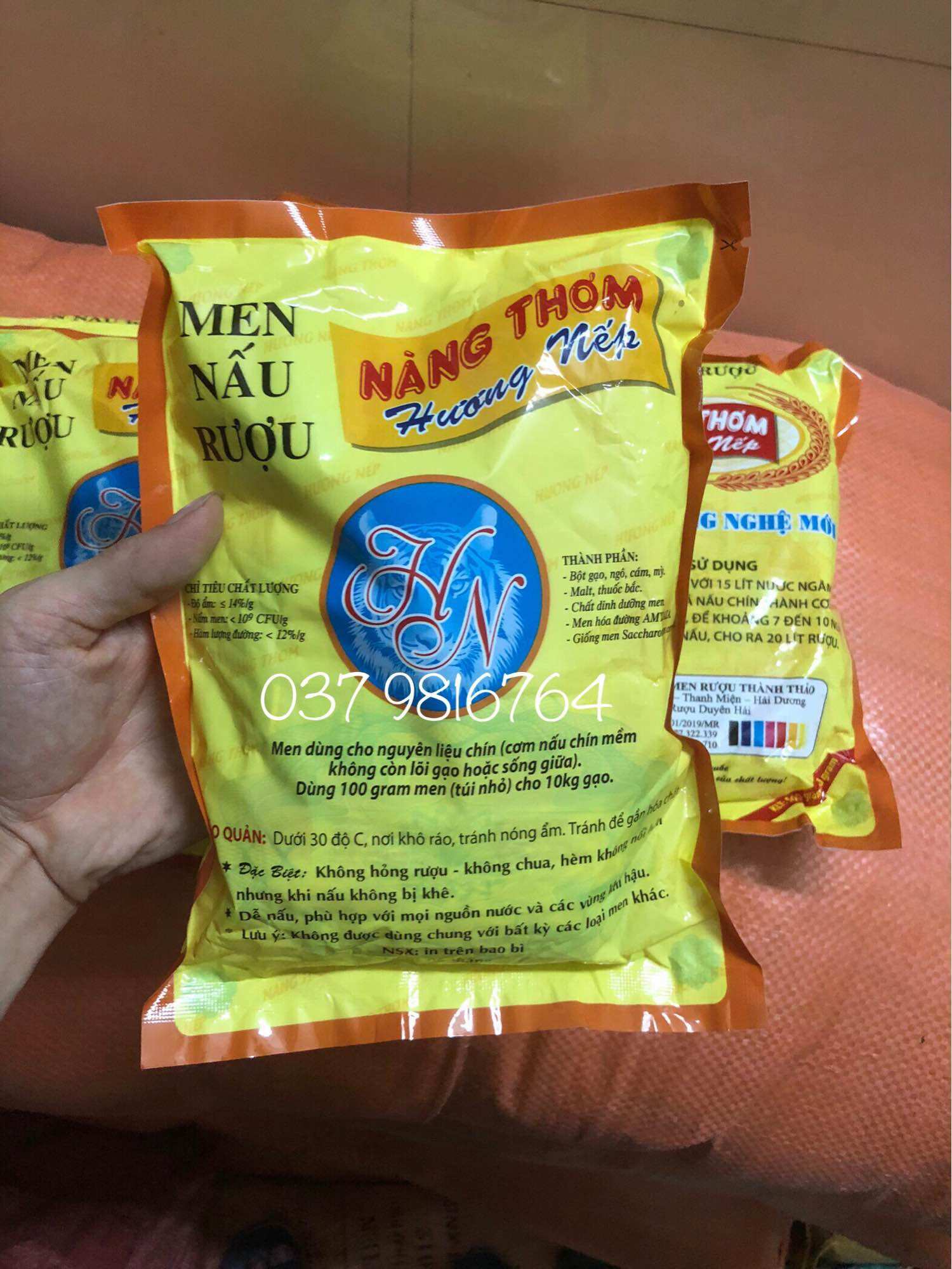 MEN NẤU RƯỢU NÀNG THƠM  gói 500g