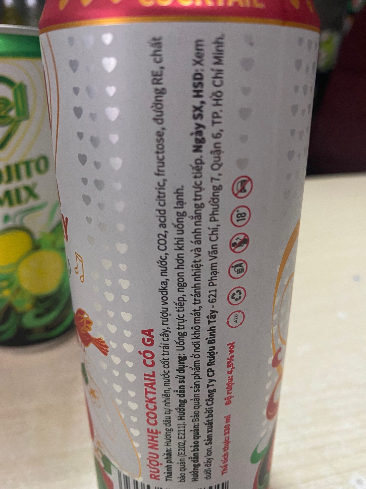 Cocktail Trái Cây FEEL 4,5% 330ml