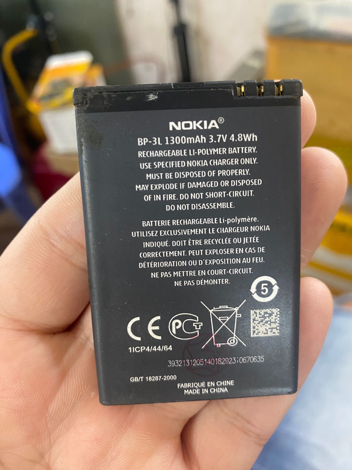 Pin Nokia loại xịn BP-3L