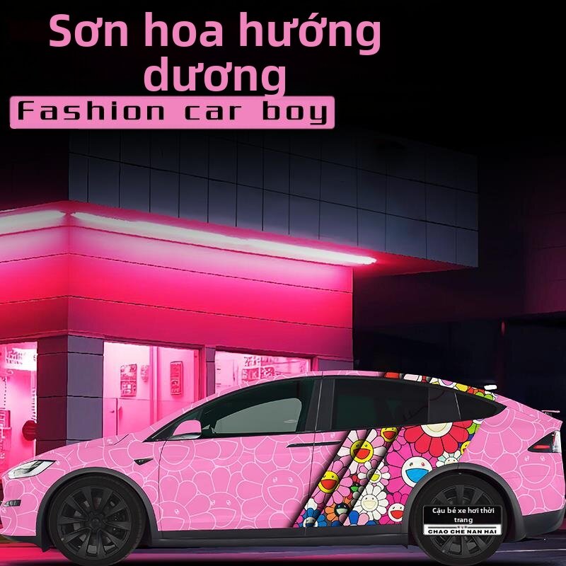 CANJING | Full Car Sunflower Graphic Wrapping Customization Giá 28,930,000 Đồng*Miễn phí vận chuyển