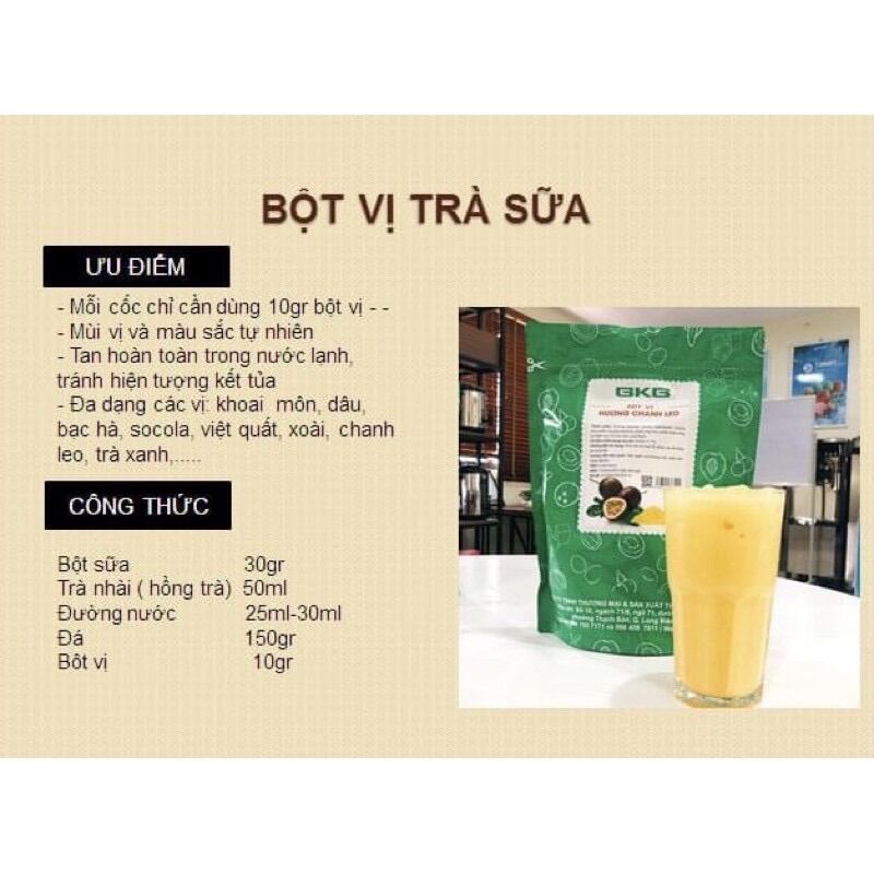 Bột vị pha trà sữa BKB 1kg - Vị Dâu