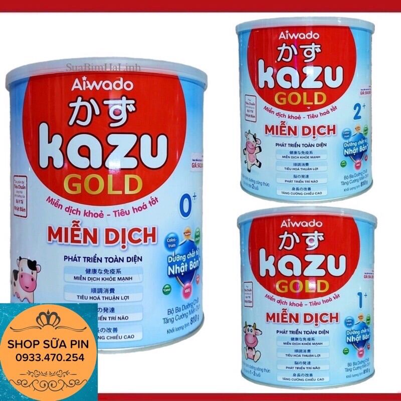 HCM]Tặng 1 xe lắp ghép siêu cute- Sữa bột Kazu miễn dịch số 0+, 1+ ...