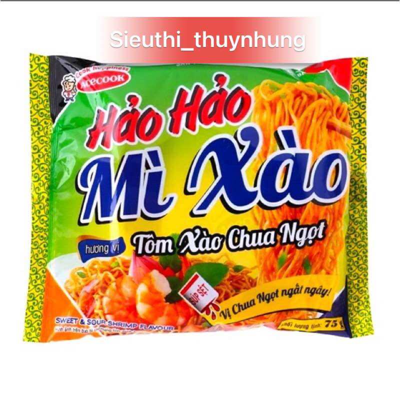 COMBO 5 -10 GÓI MÌ HẢO HẢO ACECOOK 75G ĐỦ VỊ