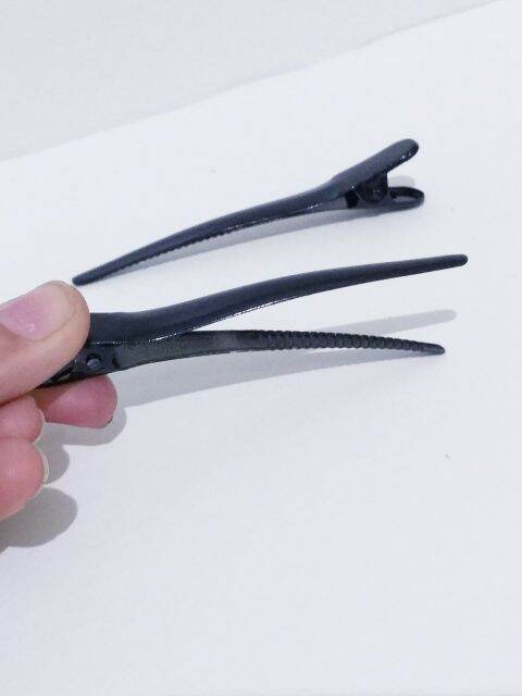 Combo 2 kẹp mỏ vịt kim loại màu đen (6cm/8cm)