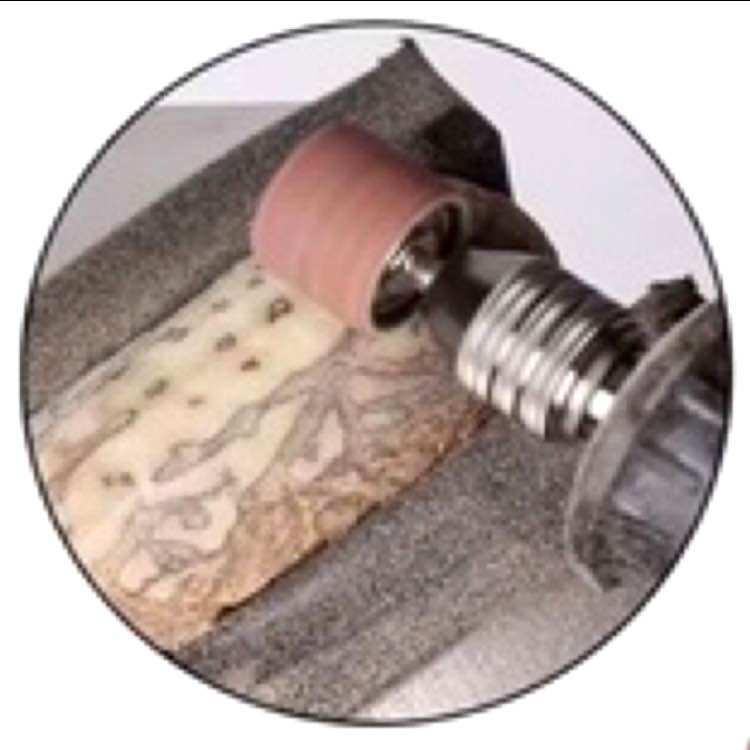 Đầu chà nhám gắn trục 9.5mm grit 120