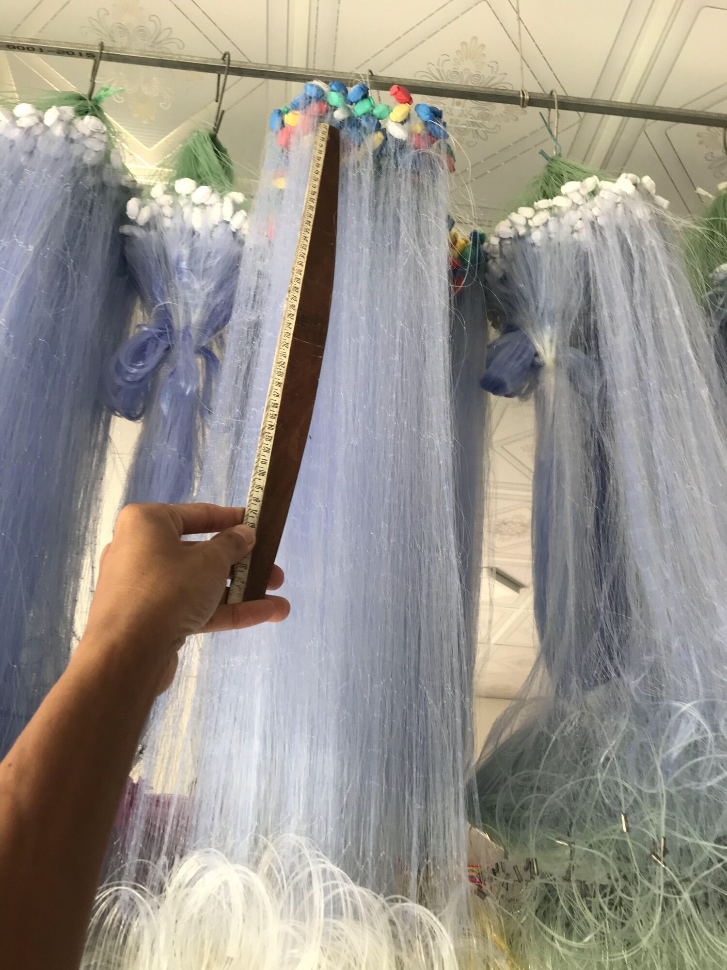 Lưới đánh cá, lưới 3 màn - cao 70cm (7 tất) Dài 95/100m