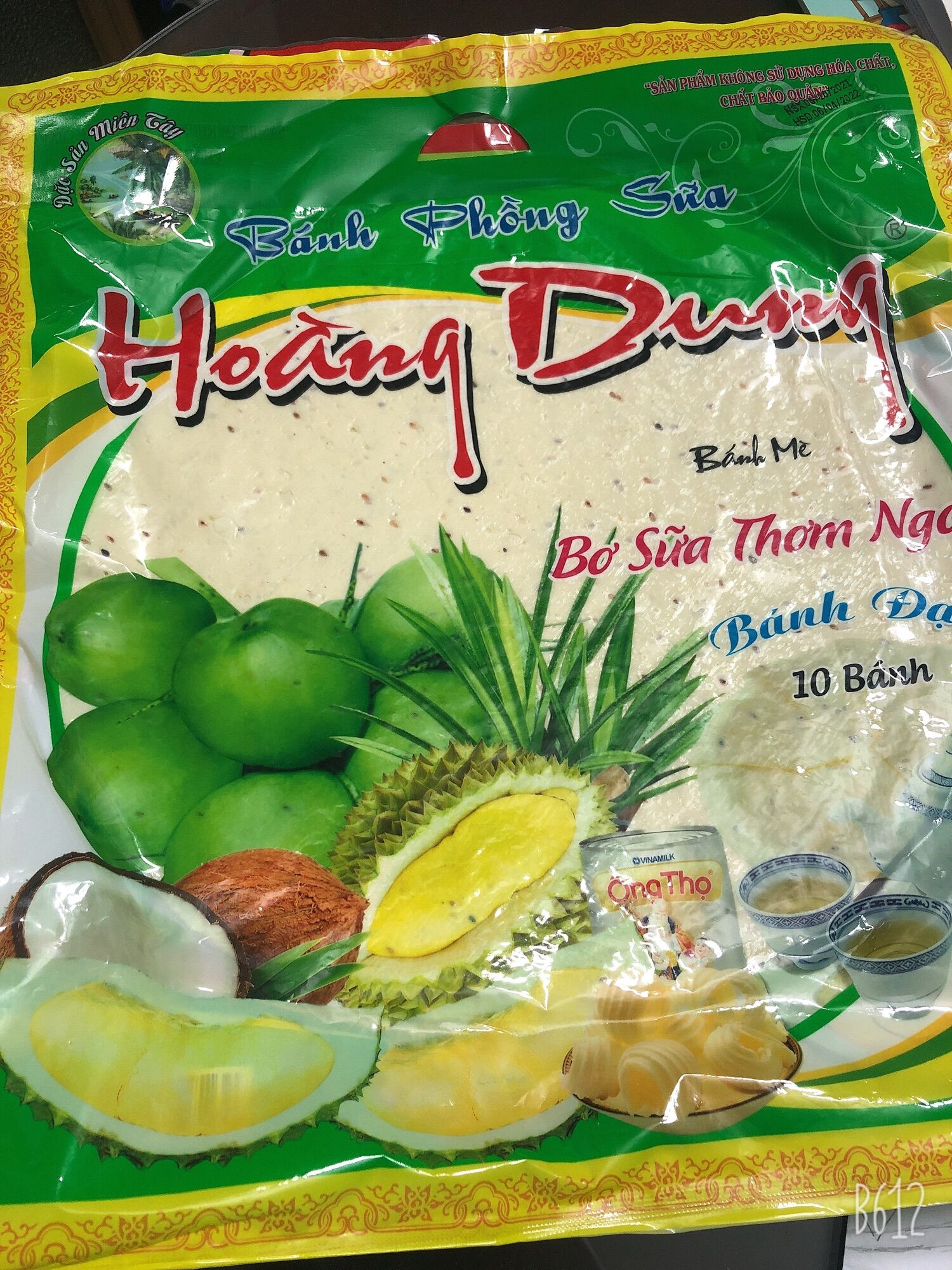 Bánh Phồng Sữa - Bánh mè bơ sữa thơm ngon ( bich 10 cái)