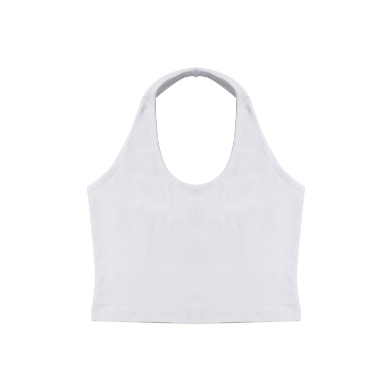 Billkong Pure Cotton Vải Bông Ngắn Cộc Tay Không Tay Áo Croptop Nữ Lớp Đế  Áo Hai Dây Gợi Cảm Mùa Xu