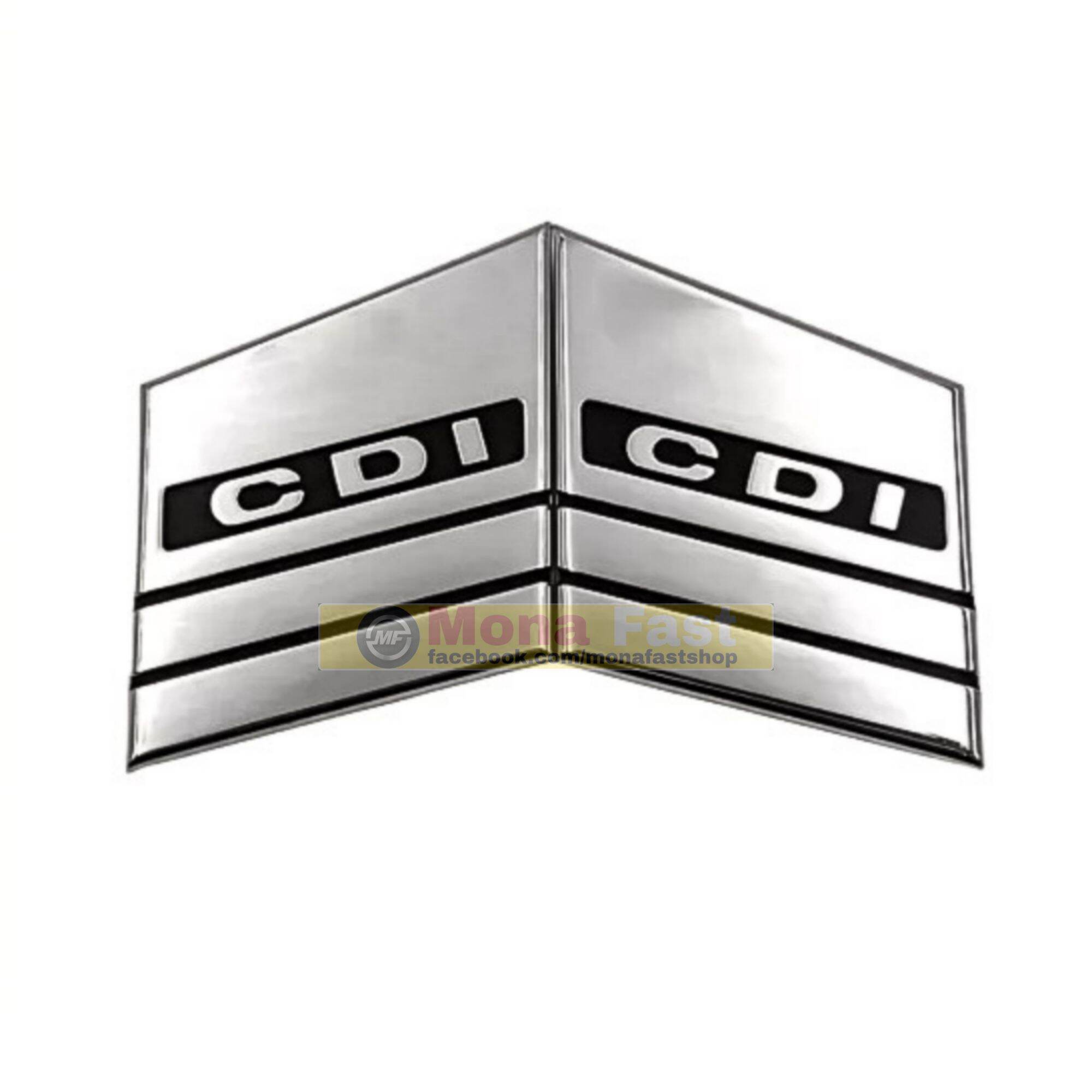 Tem chữ cdi dải yếm xe dream - cặp ốp cdi gắn yếm loại đẹp