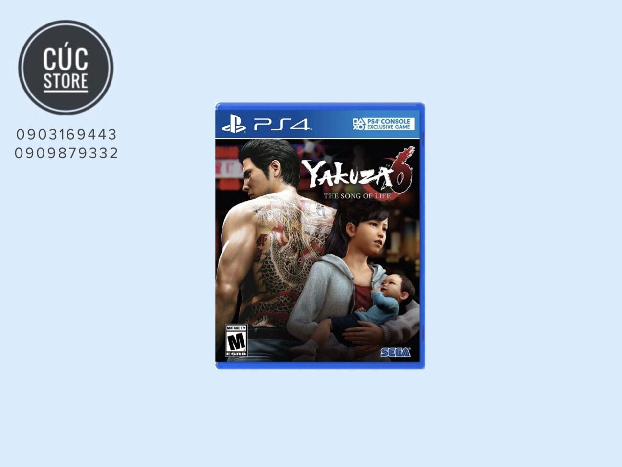 Đĩa chơi game PS4: Yakuza 6 The Song Of Life